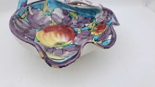Antique/Vintage Handpainted Da Vinci tray (Chipped) Made in Italy