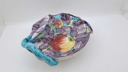Antique/Vintage Handpainted Da Vinci tray (Chipped) Made in Italy