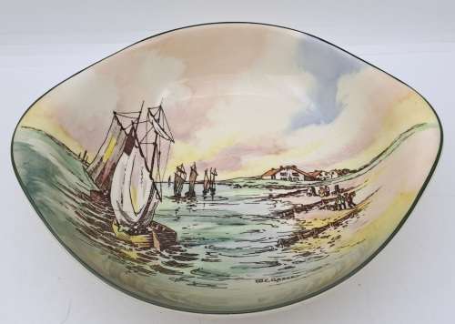 Vintage Royal Doulton HOME WATERS D.6434 Tray 40x183x162mm