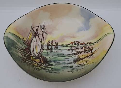 Vintage Royal Doulton HOME WATERS D.6434 Tray 40x183x162mm