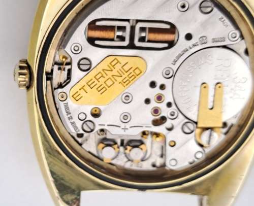 Vintage Eterna Sonic 1550 Electronic Mens Watch -Swiss Made -Working great-see more