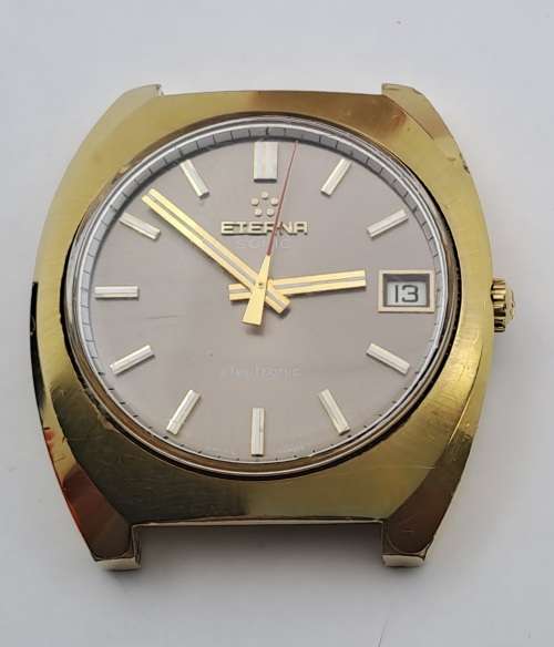 Vintage Eterna Sonic 1550 Electronic Mens Watch -Swiss Made -Working great-see more