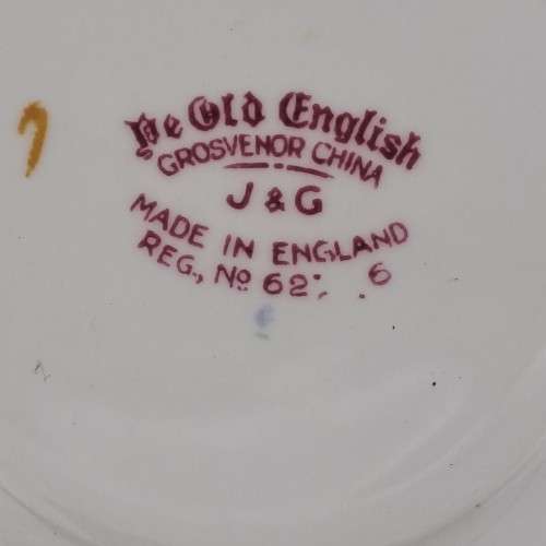 Vintage J&G Ye Old English GROSVENOR China plate 136mm