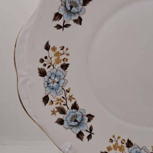 Vintage Queen Anne Bone China Cake Plate E 17 2 -By Ridgway potteries 262x242mm