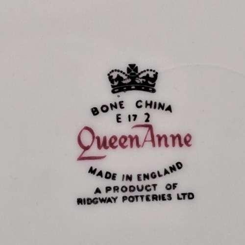 Vintage Queen Anne Bone China Cake Plate E 17 2 -By Ridgway potteries 262x242mm