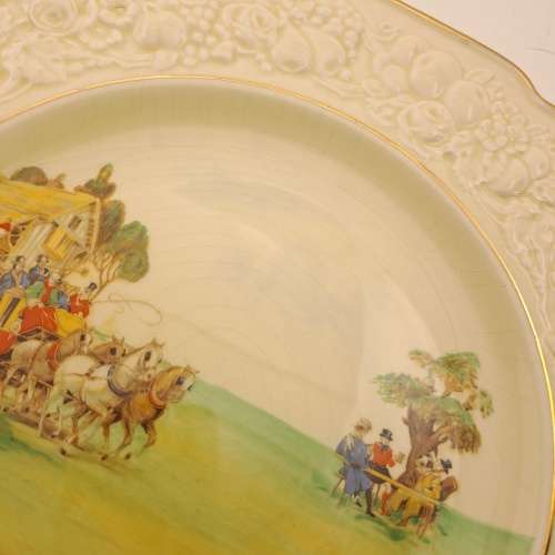 Vintage 1930`s Crown Ducal Florentine plate 266mm (Glase have some Grazing due to age)