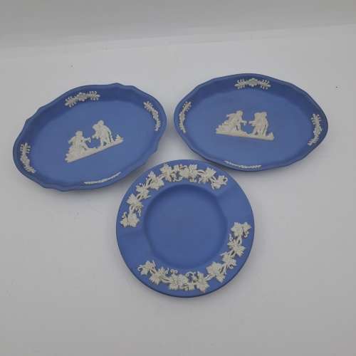 3 Vintage Wedgwood Items- 2 trays and Ashtray -Made in England