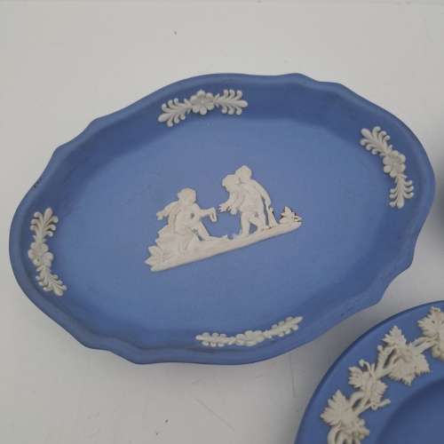 3 Vintage Wedgwood Items- 2 trays and Ashtray -Made in England