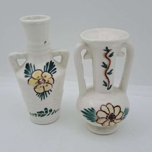 2 Miniature Vintage Porcelain Vases 90mm and 80mm