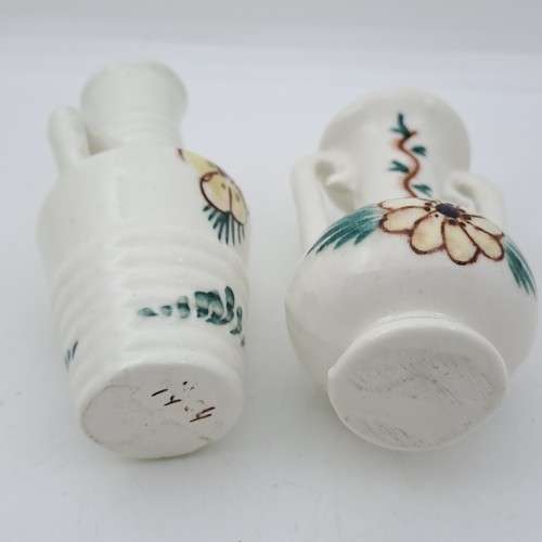 2 Miniature Vintage Porcelain Vases 90mm and 80mm