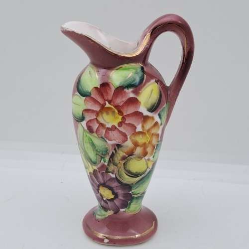 Vintage miniature Capri Fine Quality Hand Painted vase 105mm -Italy