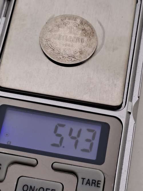 1892 ZAR- Silver .925- 1 Shilling Zuid Afrikaansche Republiek