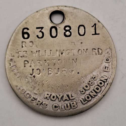 Antique medallion the `Tail Waggers Club`, London England - circa 1920s. I help my Pals.