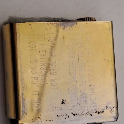 Vintage Brass Zippo Lighter Made in The USA -Need service and Refurbishing