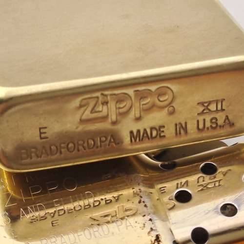 Vintage Brass Zippo Lighter Made in The USA -Need service and Refurbishing
