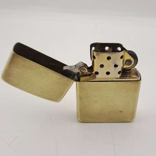 Vintage Brass Zippo Lighter Made in The USA -Need service and Refurbishing
