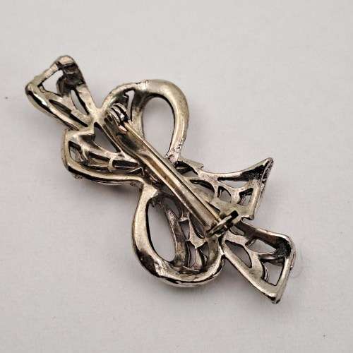 Vintage Metal Brooch 50x22mm