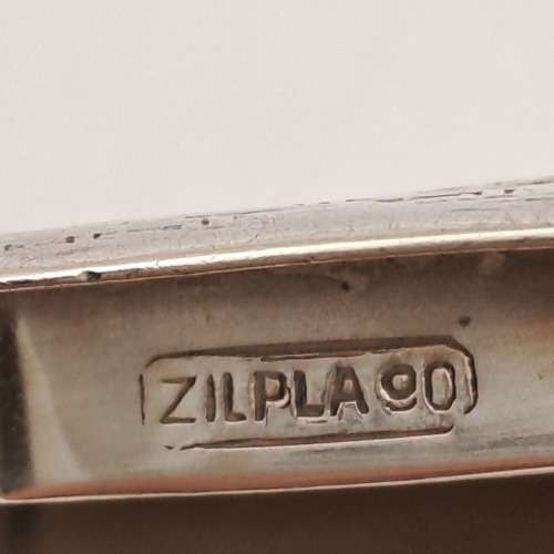 Antique/ Vintage Hans Jensen Silver Plated Snuff /Pill box13x52x35mm-Denmark