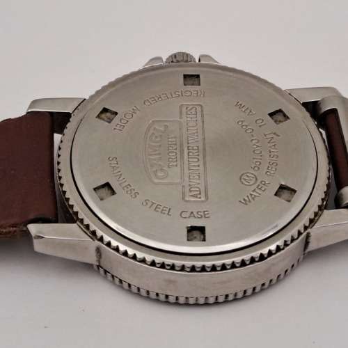 Vintage CAMEL Throphy Quarts 10ATM Tachymeter Swiss Made Watch -working-Original strap