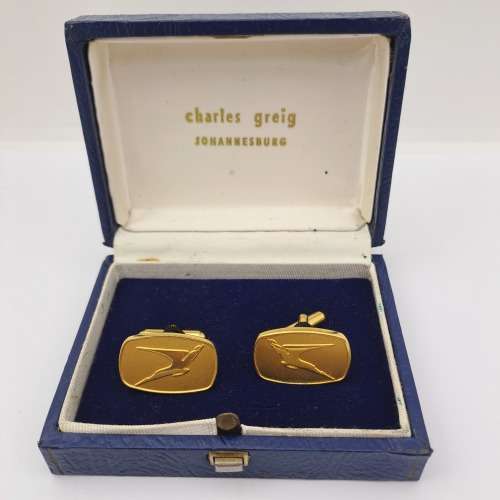 Vintage SAA (South African Airways) Cufflinks -Boxed