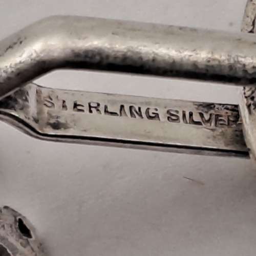 Vintage Sterling SILVER South African Witwatersrand Rifles Regiment Cufflinks
