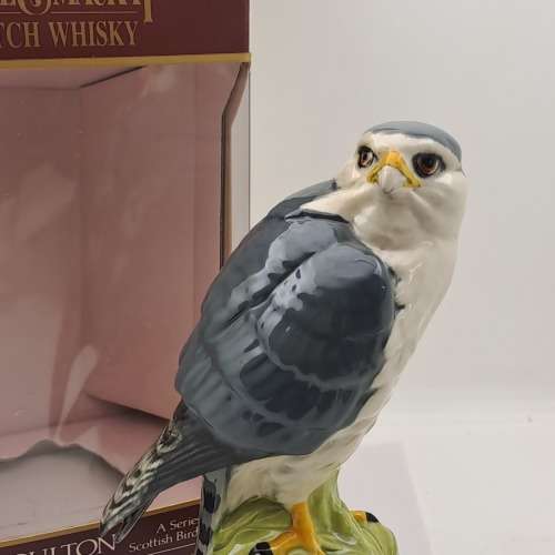 1979 Royal Doulton Ceramics Scottish Birds of Prey Merlin Whiskey Decanter boxed