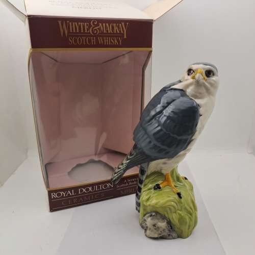 1984 Royal Doulton Ceramics Scottish Birds of Prey (Barn Owl) Whiskey Decanter boxed