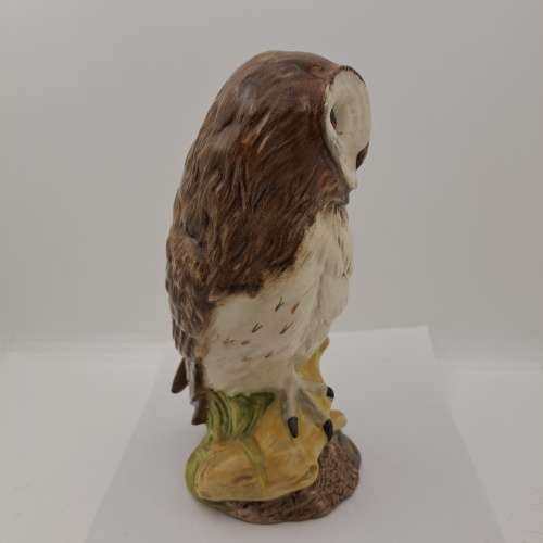 1984 Royal Doulton Ceramics Scottish Birds of Prey (Barn Owl) Whiskey Decanter boxed