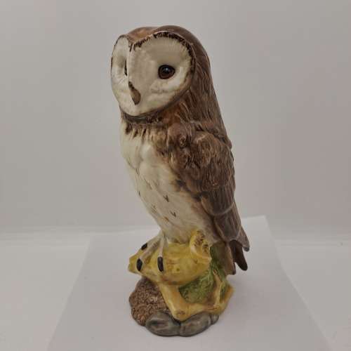 1984 Royal Doulton Ceramics Scottish Birds of Prey (Barn Owl) Whiskey Decanter boxed