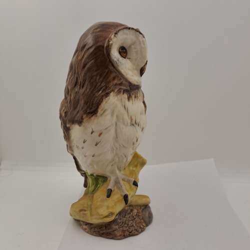 1984 Royal Doulton Ceramics Scottish Birds of Prey (Barn Owl) Whiskey Decanter boxed