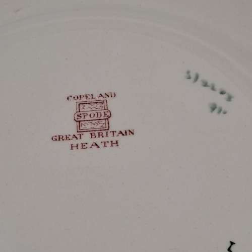 Vintage Copeland SPODE Plate 198mm - Great Britain Heath-with Wire Hanger