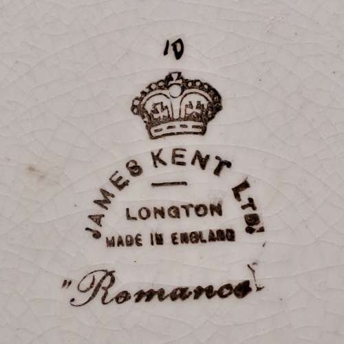 Vintage James Kent Longton ROMANCE Plate 226mm -England-with wire Hanger
