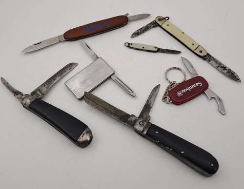 7 Old Pocket Knifes ,, see Condition