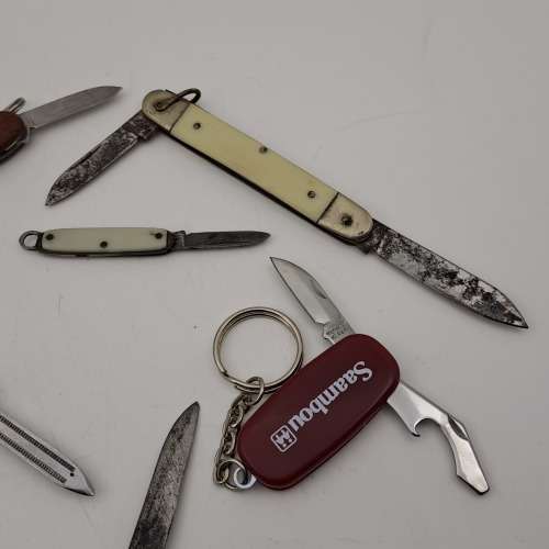 7 Old Pocket Knifes ,, see Condition