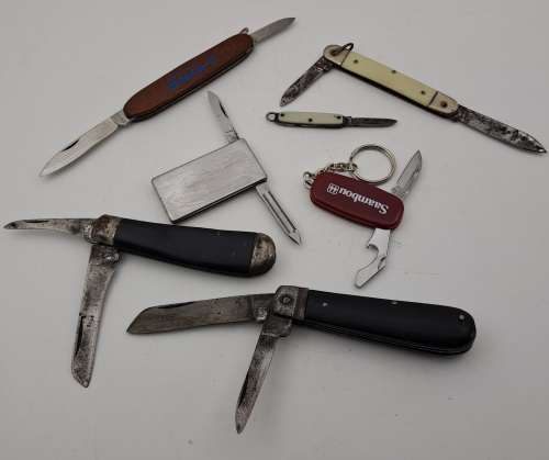 7 Old Pocket Knifes ,, see Condition