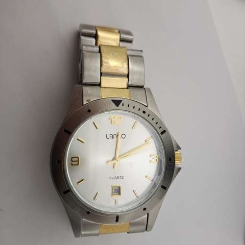 Pre-Owned Lanco 146-8445 AB Quartz Mens Watch - Working