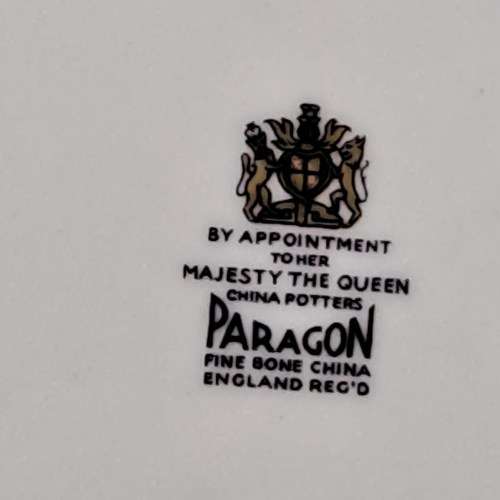 Vintage Fine Bone China Paragon Cake Plate-By Appointment to Her Majesty The Queen