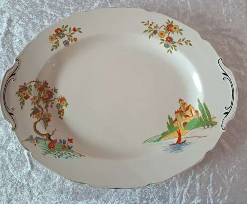 Large Vintage Grindley Meat Platter-Tunstall England 420x325mm