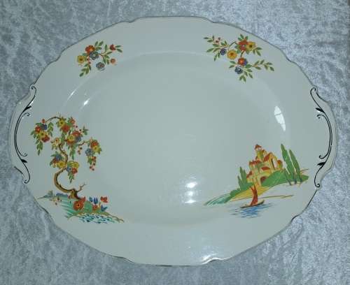 Large Vintage Grindley Meat Platter-Tunstall England 420x325mm