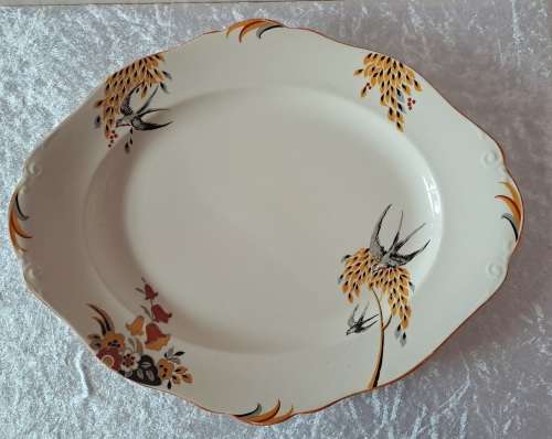 Large Vintage Burleigh Ware Meat Platter- England 428x343mm