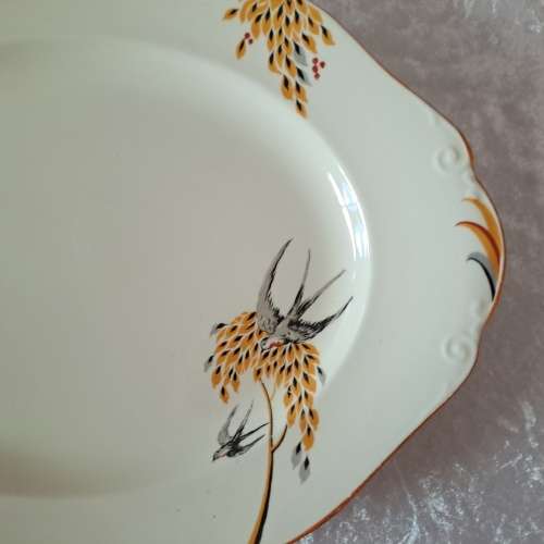 Large Vintage Burleigh Ware Meat Platter- England 428x343mm