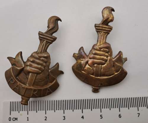 2 WW2 South Africa Youth Training Brigade Cap Badges 50x31mm