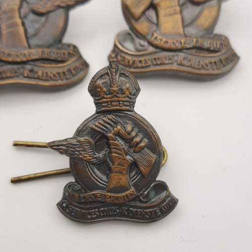 3 x WW2 South African Service Corps Cap Badges