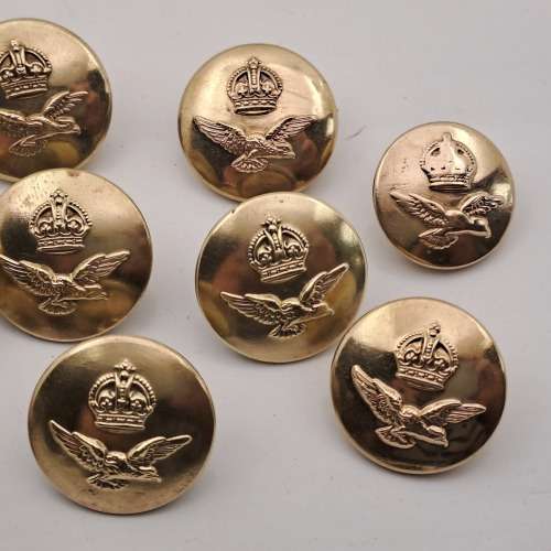 11 WW2 SAA South African Airforce Buttons (Different British Makers) 23mm