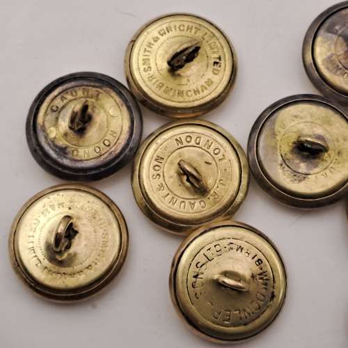 11 WW2 SAA South African Airforce Buttons (Different British Makers) 23mm