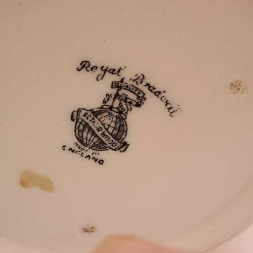 Vintage Royal Bradwell Athur Wood Mug - Images of Bugkingham Palace And Trafalgar Square London