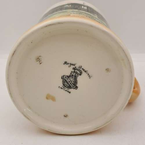 Vintage Royal Bradwell Athur Wood Mug - Images of Bugkingham Palace And Trafalgar Square London