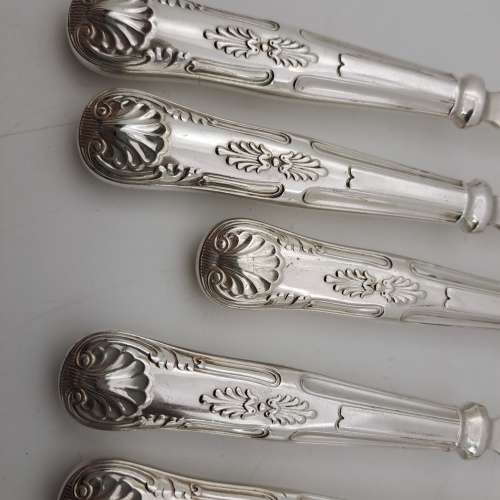 12 Pc Vintage E.P.N.S (Silver Plated) Fish Cutlery set in Box (Box not in Good shape )