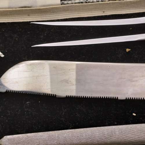 Knife Makers Project !!! Antique Leonard Donald & Stanley Sheffield Carving set handles  detoriated