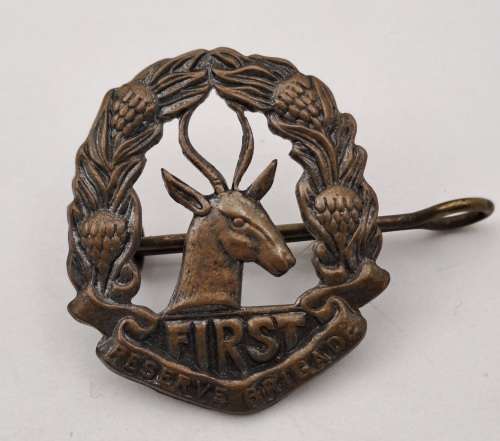 WW2 South Africa First Brigade Collar Badge 31x28mm